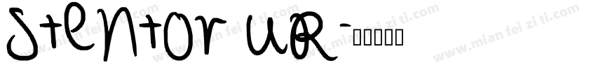 Stentor UR字体转换